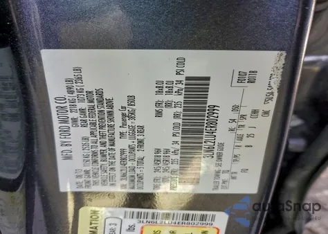 2014 Lincoln Mkz Hybrid z USA, uszkodzony, nr VIN 3LN6L2LU4ER802999